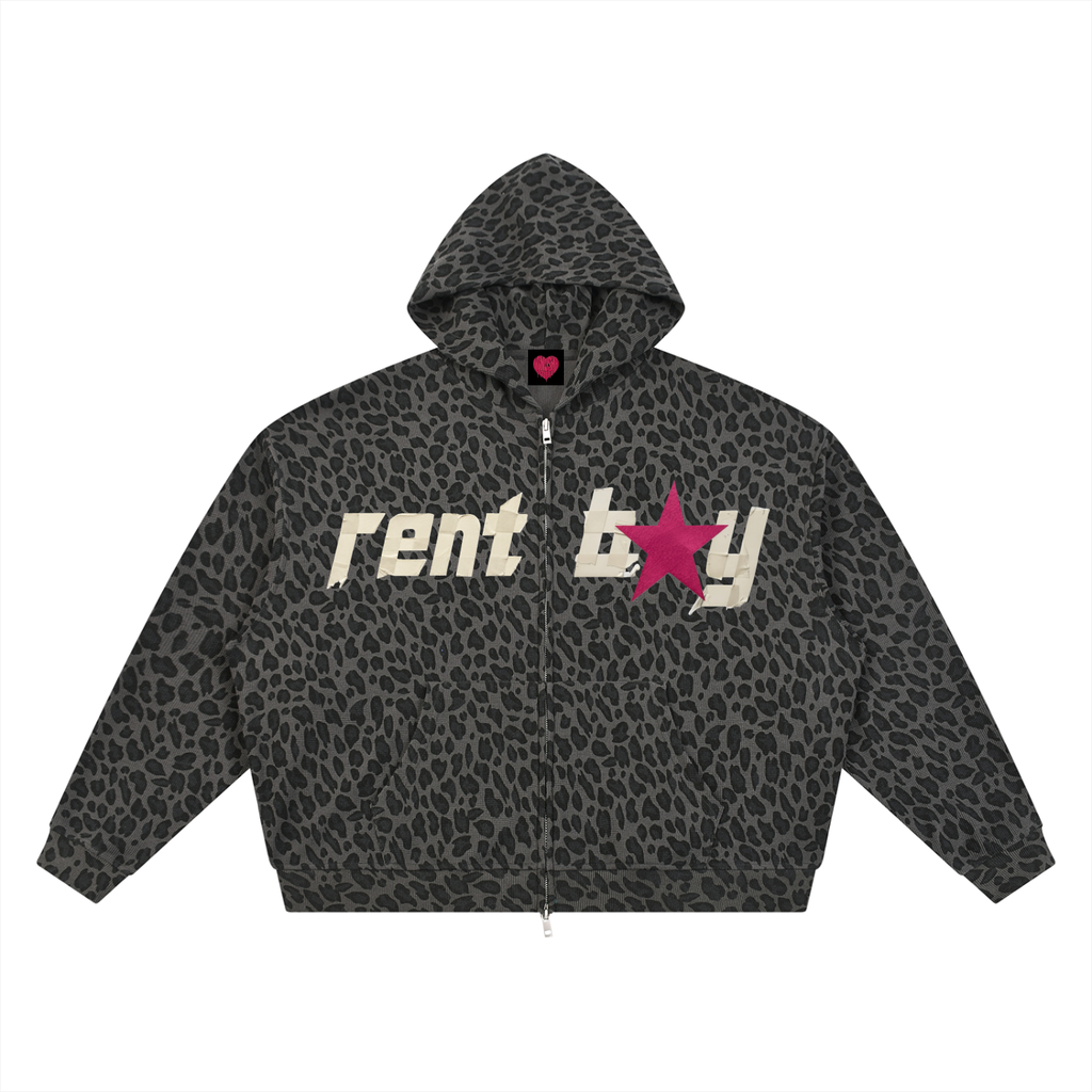 rent boy leopard hoodie