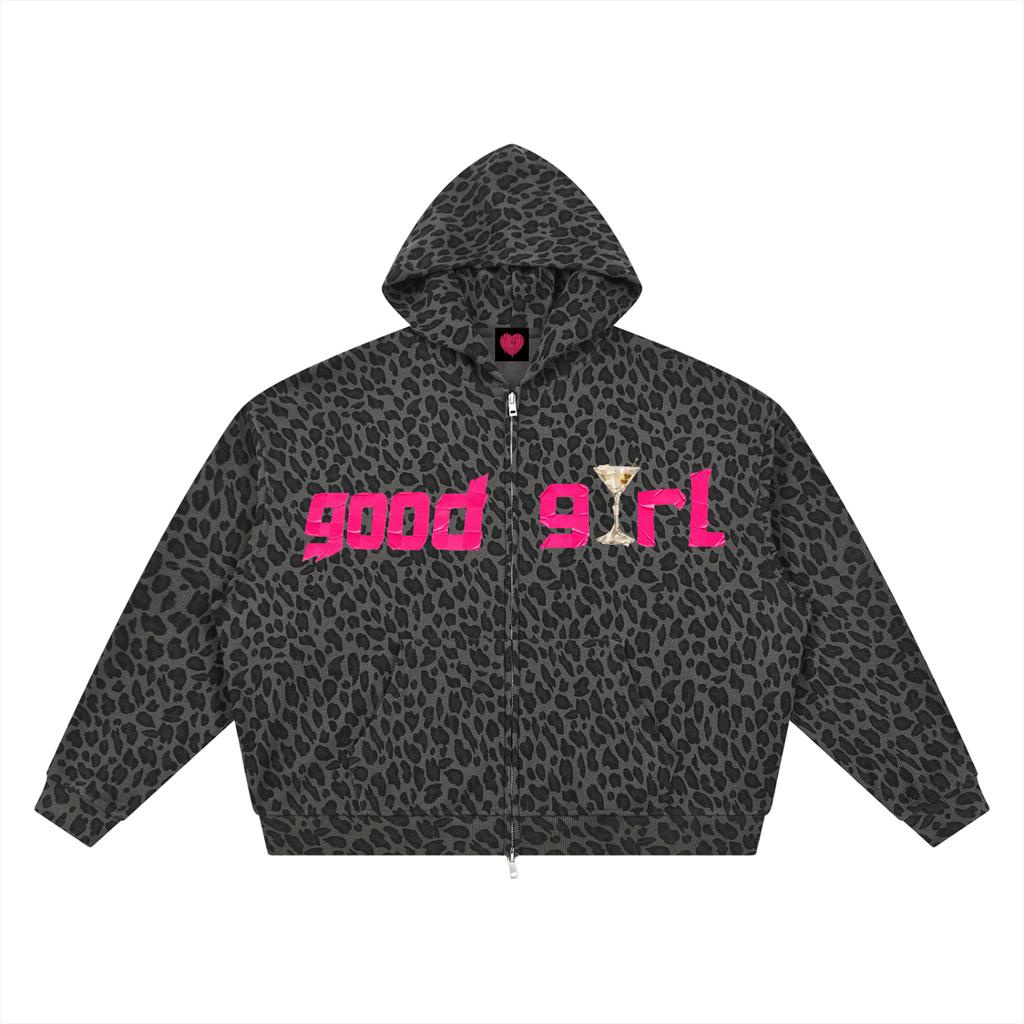 good girl martini leopard jacket
